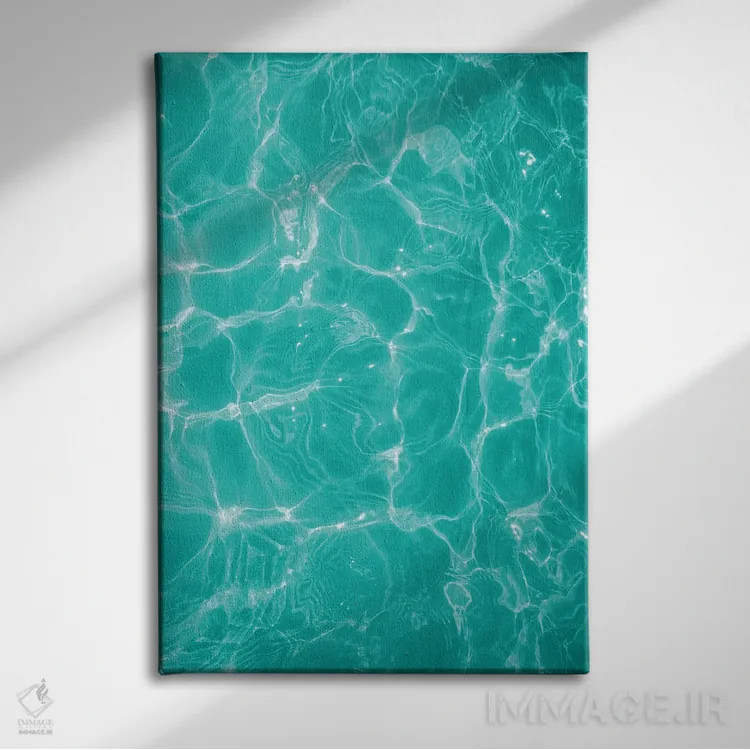 تابلو رویای استخر VI اثر هنر آنیتا و بلا - نمای روبهرو روی دیوار