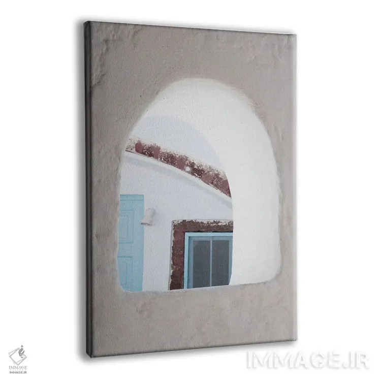 تابلو اویای سانتورینی VI (محلهای در سانتورینی) اثر هنر آنیتا و بلا - نمای پرسپکتیو محصول