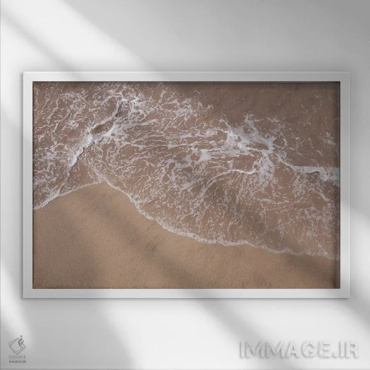 تابلو زیبایی اقیانوس اطلس II اثر هنر آنیتا و بلا - نمای قابدار سفید