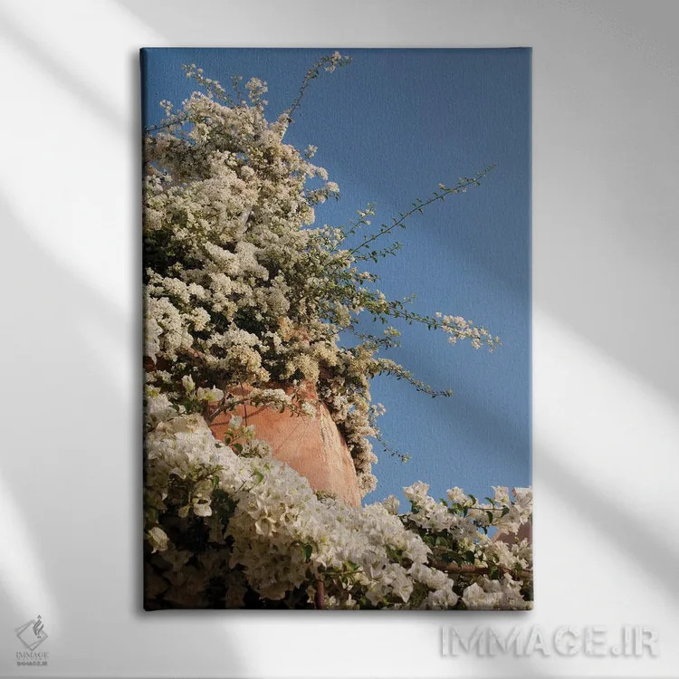 تابلو رویای زیبایی اویای سانتورینی II (محلهای در سانتورینی) اثر هنر آنیتا و بلا - نمای روبهرو روی دیوار