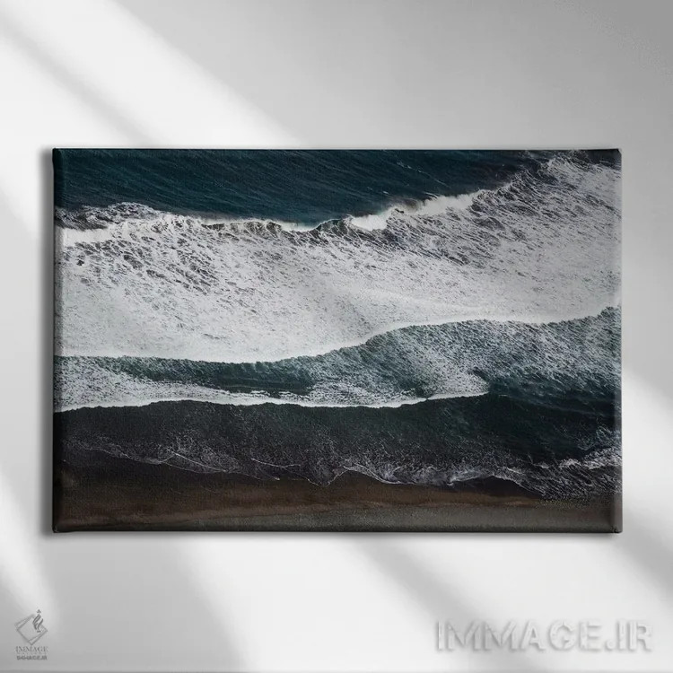تابلو زیبایی هوایی اقیانوس اطلس II اثر هنر آنیتا و بلا - نمای روبهرو روی دیوار