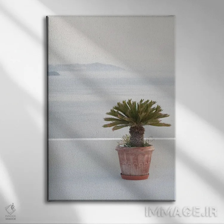 تابلو رویای ذن سانتورینی I اثر هنر آنیتا و بلا - نمای روبهرو روی دیوار