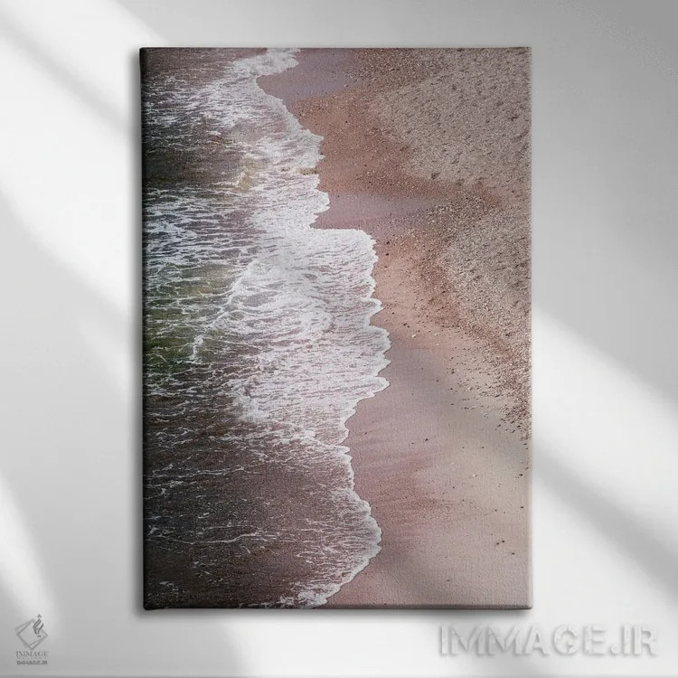 تابلو آرامش امواج دریا II اثر هنر آنیتا و بلا - نمای روبهرو روی دیوار