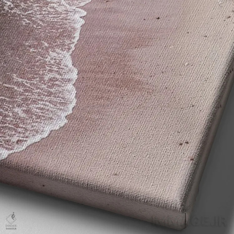 تابلو آرامش امواج دریا II اثر هنر آنیتا و بلا - نمای نزدیک بافت بوم