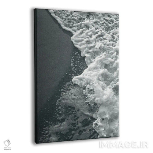 تابلو زیبایی اقیانوس نقرهای خاکستری I اثر هنر آنیتا و بلا - نمای پرسپکتیو محصول