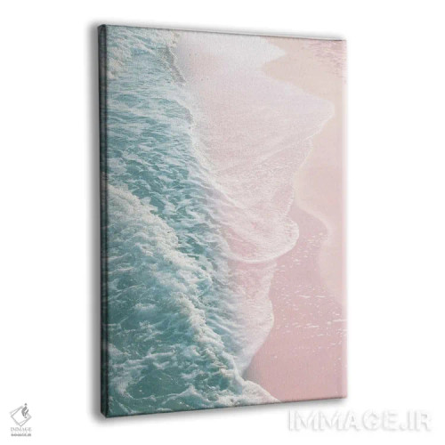 تابلو رویای امواج اقیانوس I با انعکاس سبزآبی ملایم و رنگ گونه اثر هنر آنیتا و بلا - نمای پرسپکتیو محصول