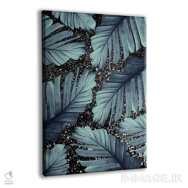 تابلو برگ موز I با درخشش براق اثر هنر آنیتا و بلا - نمای پرسپکتیو محصول