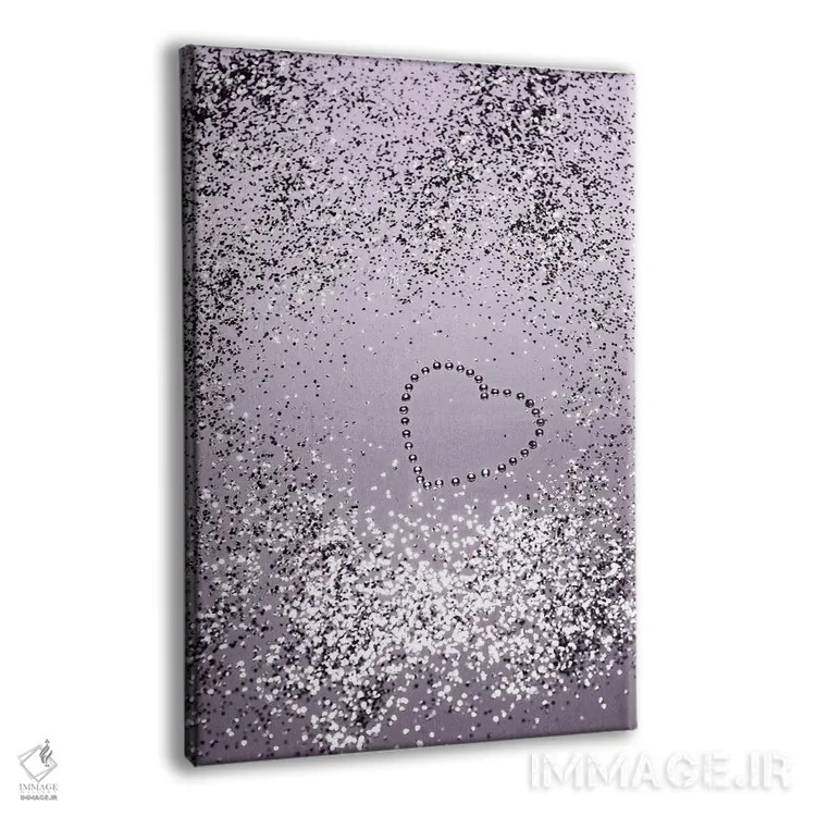 تابلو بانوی اسطوخودوس درخشان با قلب اکلیلی I اثر هنر آنیتا و بلا - نمای پرسپکتیو محصول