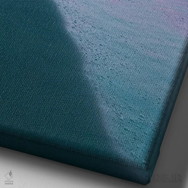 تابلو زیبایی طلوع آفتاب I اثر هنر آنیتا و بلا - نمای نزدیک بافت بوم