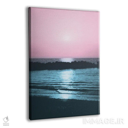تابلو سرخوشی غروب اقیانوس V اثر هنر آنیتا و بلا - نمای پرسپکتیو محصول