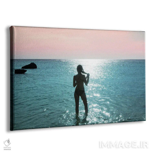 تابلو شنا در غروب I اثر هنر آنیتا و بلا - نمای پرسپکتیو محصول