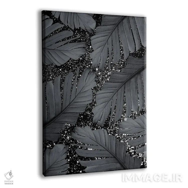 تابلو برگ موز II با درخشش براق اثر هنر آنیتا و بلا - نمای پرسپکتیو محصول