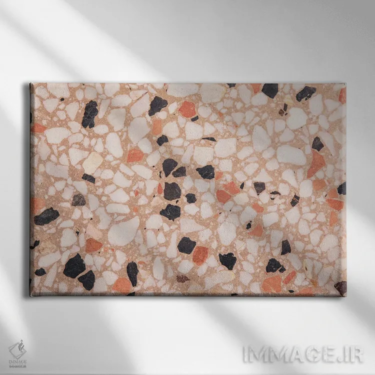 تابلو ترازو براق II (طرح سنگفرش ایتالیایی) اثر هنر آنیتا و بلا - نمای روبهرو روی دیوار