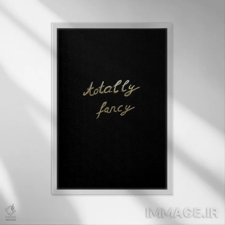 تابلو کاملاً شیک و مجلل I اثر هنر آنیتا و بلا - نمای قابدار سفید