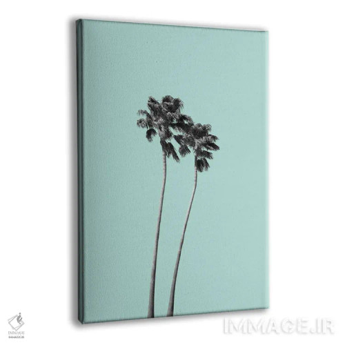 تابلو نخلهای آرامشبخش III اثر هنر آنیتا و بلا - نمای پرسپکتیو محصول