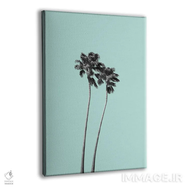 تابلو نخلهای آرامشبخش III اثر هنر آنیتا و بلا - نمای پرسپکتیو محصول