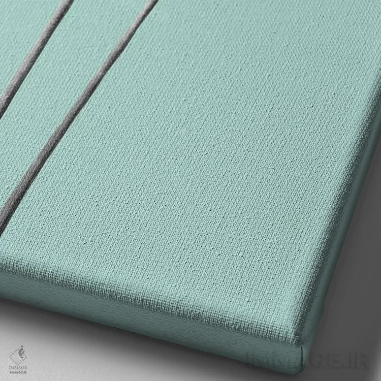 تابلو نخلهای آرامشبخش III اثر هنر آنیتا و بلا - نمای نزدیک بافت بوم