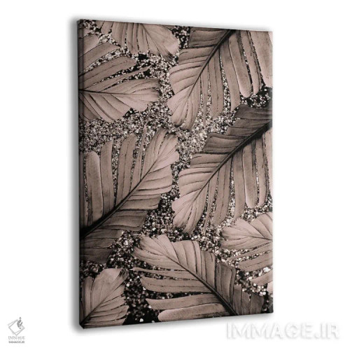 تابلو برگ موز III با درخشش براق اثر هنر آنیتا و بلا - نمای پرسپکتیو محصول