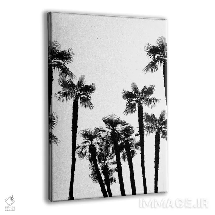 تابلو رویای درختان نخل گرمسیری II اثر هنر آنیتا و بلا - نمای پرسپکتیو محصول