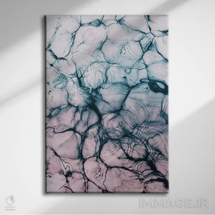 تابلو انتزاع نامشخص I اثر هنر آنیتا و بلا - نمای روبهرو روی دیوار