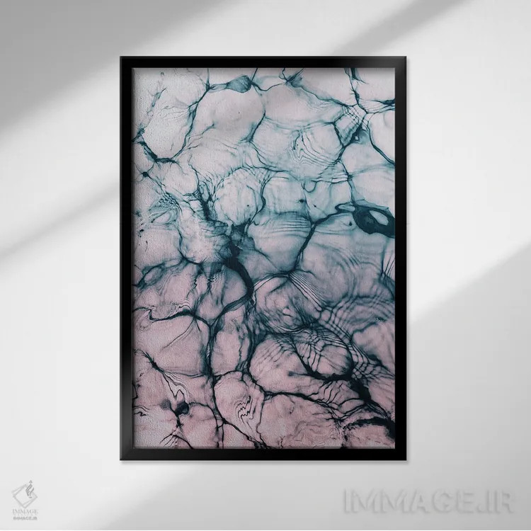 تابلو انتزاع نامشخص I اثر هنر آنیتا و بلا - نمای قابدار مشکی