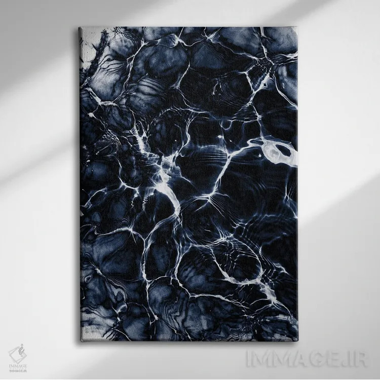 تابلو انتزاع نامشخص III اثر هنر آنیتا و بلا - نمای روبهرو روی دیوار