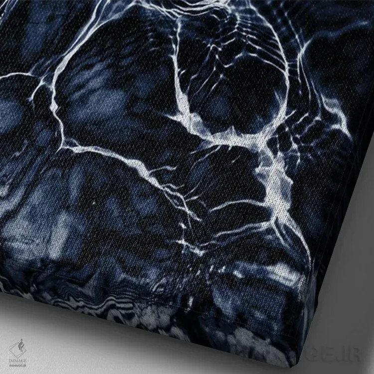 تابلو انتزاع نامشخص III اثر هنر آنیتا و بلا - نمای نزدیک بافت بوم