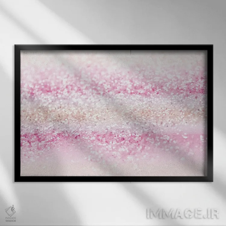 تابلو دختران تکشاخ اکلیلی II اثر هنر آنیتا و بلا - نمای قابدار مشکی