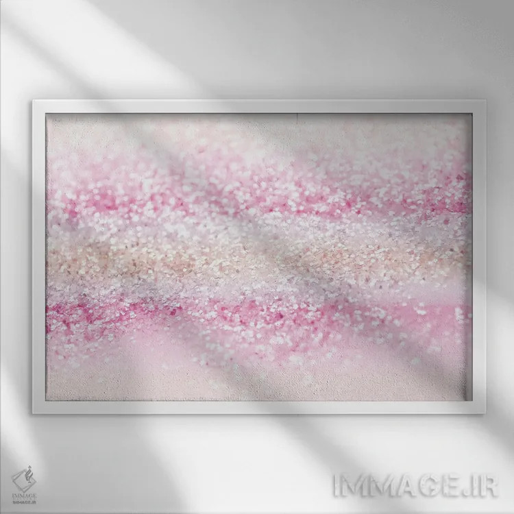 تابلو دختران تکشاخ اکلیلی II اثر هنر آنیتا و بلا - نمای قابدار سفید