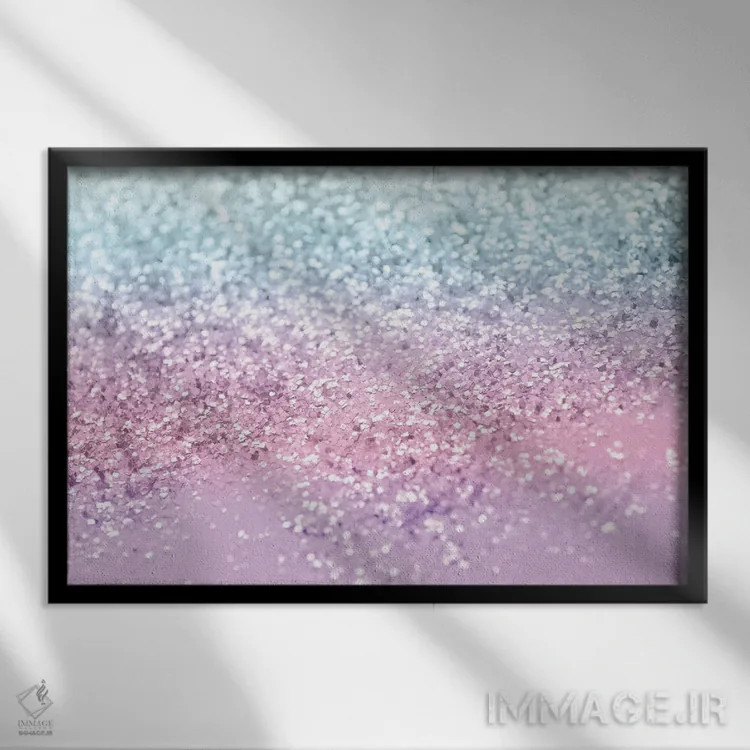 تابلو دختران تکشاخ اکلیلی IV اثر هنر آنیتا و بلا - نمای قابدار مشکی