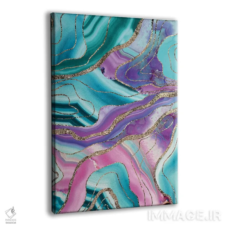 تابلو آگات پری دریایی تکشاخ براق اکلیلی I اثر هنر آنیتا و بلا - نمای پرسپکتیو محصول