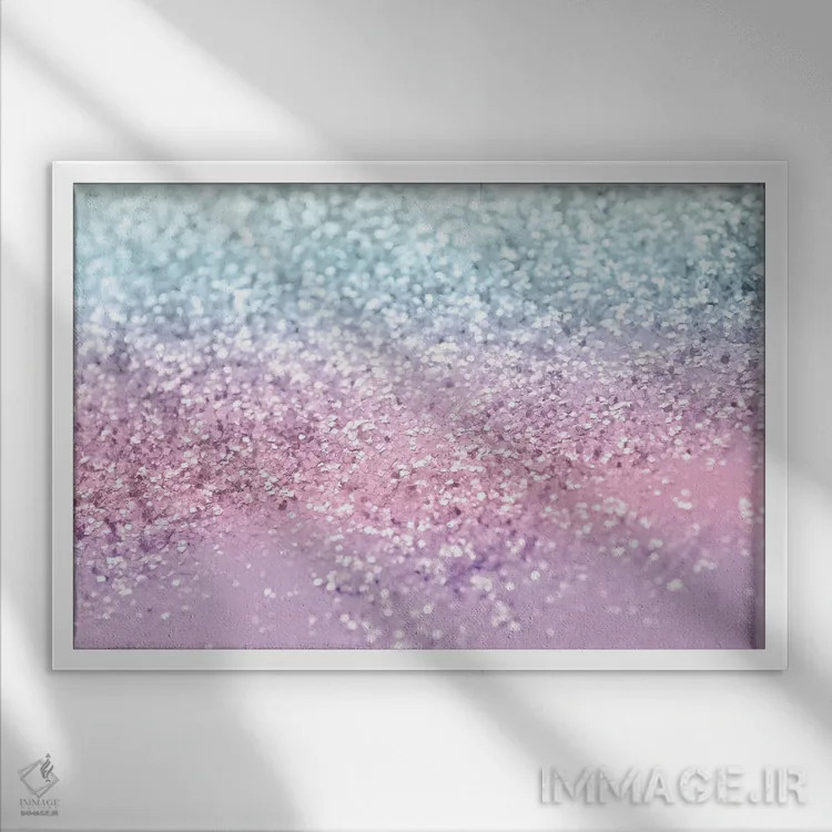 تابلو دختران تکشاخ اکلیلی IV اثر هنر آنیتا و بلا - نمای قابدار سفید