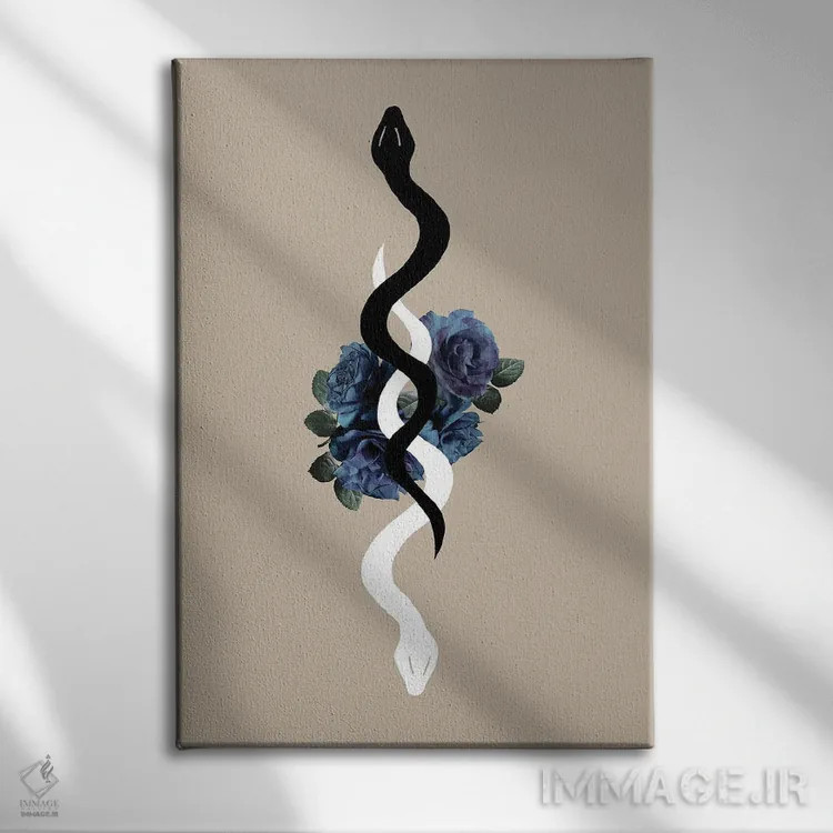 تابلو مار یین یانگ براق I اثر هنر آنیتا و بلا - نمای روبهرو روی دیوار