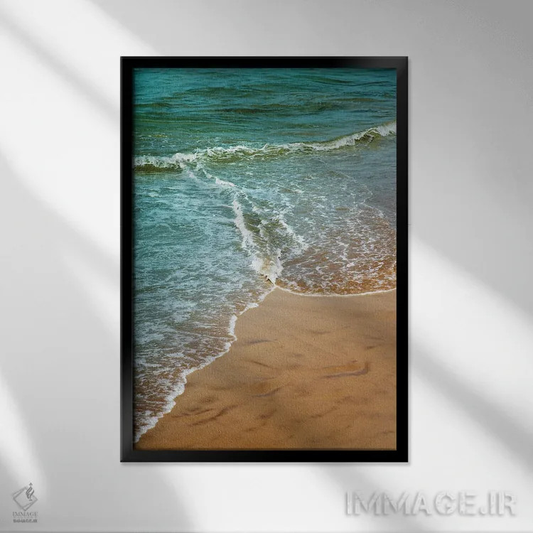 تابلو زیبایی اقیانوس اطلس III اثر هنر آنیتا و بلا - نمای قابدار مشکی