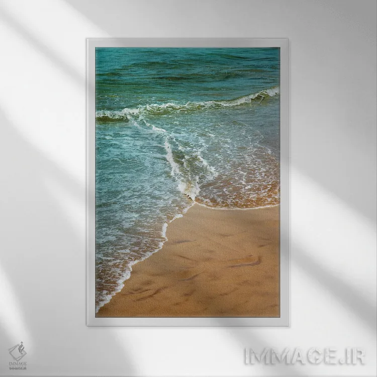 تابلو زیبایی اقیانوس اطلس III اثر هنر آنیتا و بلا - نمای قابدار سفید