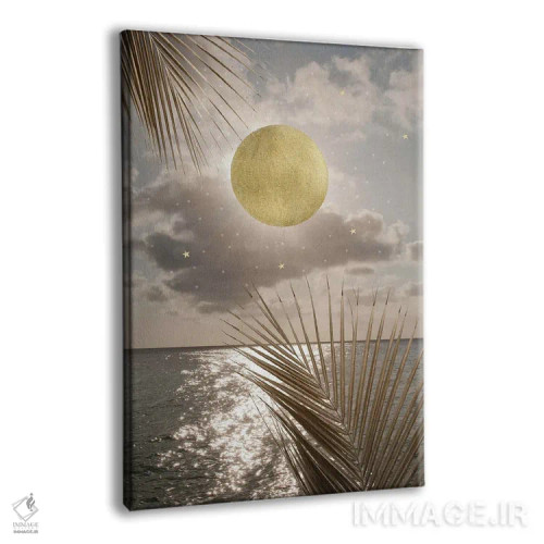 تابلو رویای سرخوشی غروب اقیانوس کارائیب I اثر هنر آنیتا و بلا - نمای پرسپکتیو محصول