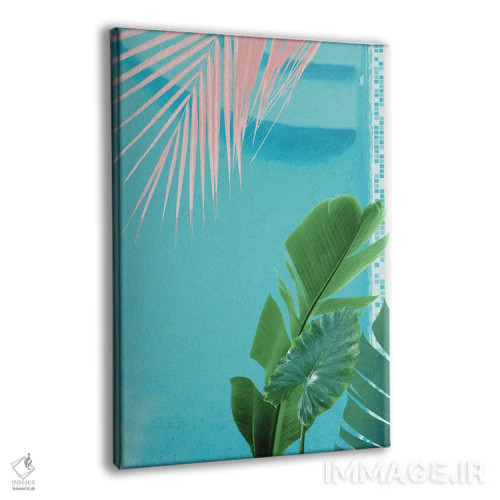 تابلو حال و هوای استخر کارائیب I اثر هنر آنیتا و بلا - نمای پرسپکتیو محصول