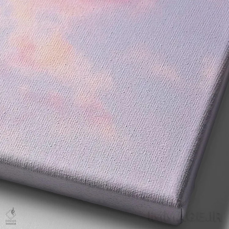 تابلو ابرهای شگفتانگیز II اثر هنر آنیتا و بلا - نمای نزدیک بافت بوم