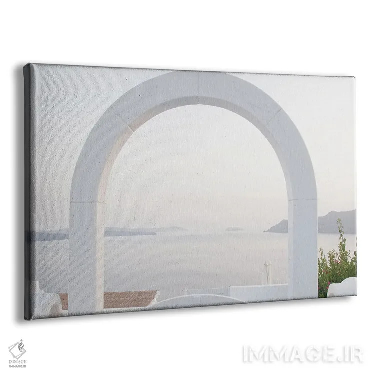 تابلو دروازهٔ اویای سانتورینی V (محلهای در سانتورینی) اثر هنر آنیتا و بلا - نمای پرسپکتیو محصول