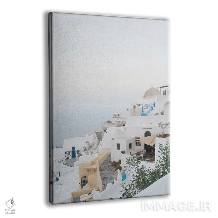 تابلو رویای طلوع اویای سانتورینی I (محلهای در سانتورینی) اثر هنر آنیتا و بلا - نمای پرسپکتیو محصول