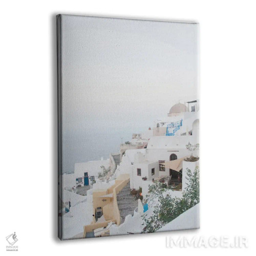 تابلو رویای طلوع اویای سانتورینی I (محلهای در سانتورینی) اثر هنر آنیتا و بلا - نمای پرسپکتیو محصول
