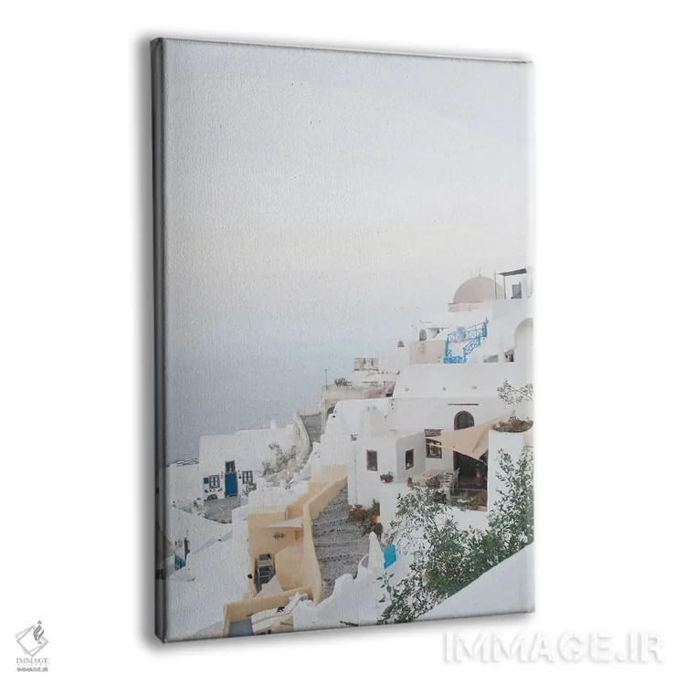 تابلو رویای طلوع اویای سانتورینی I (محلهای در سانتورینی) اثر هنر آنیتا و بلا - نمای پرسپکتیو محصول