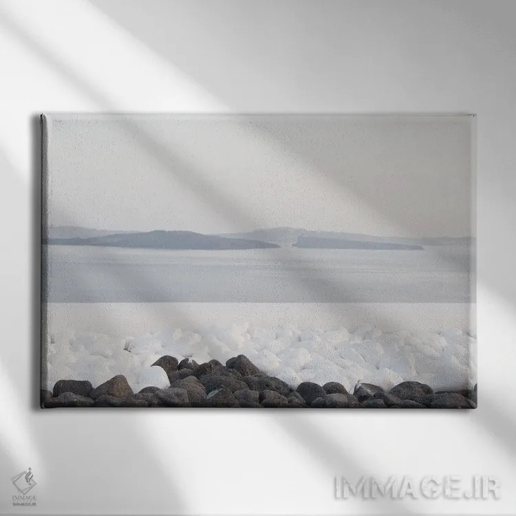 تابلو رویای ذن سانتورینی VI اثر هنر آنیتا و بلا - نمای روبهرو روی دیوار