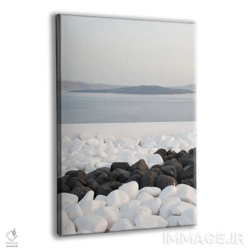 تابلو رویای آرامش سانتورینی هفتم اثر هنر آنیتا و بلا - نمای پرسپکتیو محصول