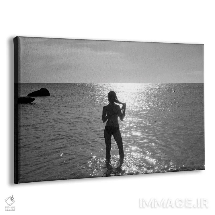 تابلو شنا در غروب آفتاب دوم اثر هنر آنیتا و بلا - نمای پرسپکتیو محصول