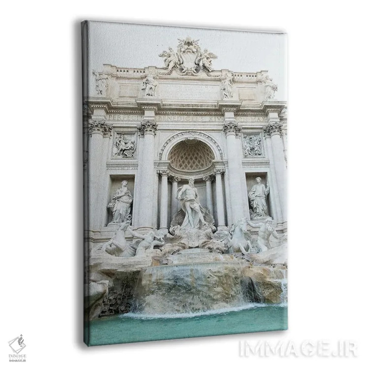 تابلو فوارهٔ تروی رم یک اثر هنر آنیتا و بلا - نمای پرسپکتیو محصول