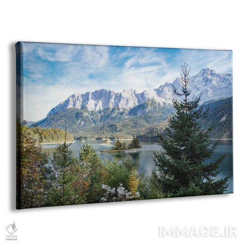 تابلو سعادت دریاچه کوهستانی چهارم اثر هنر آنیتا و بلا - نمای پرسپکتیو محصول