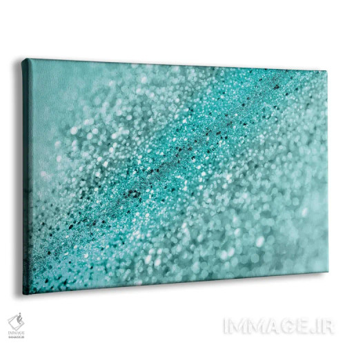 تابلو درخشش بوکه اقیانوس فیروزهای اثر هنر آنیتا و بلا - نمای پرسپکتیو محصول