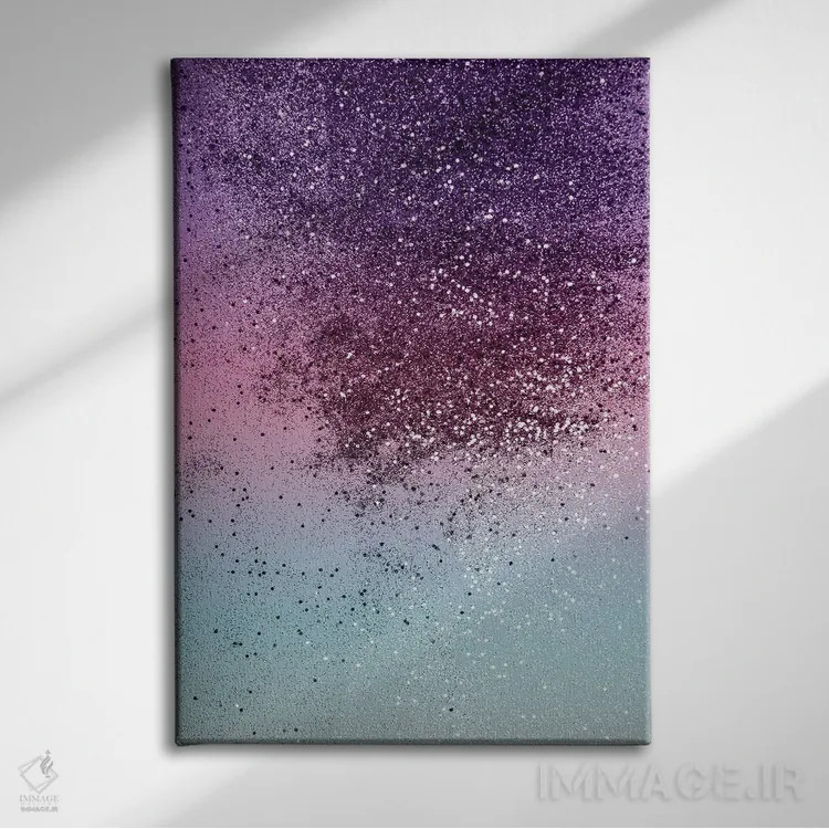 تابلو درخشش دختران تکشاخ ویآیبی (درخشش مصنوعی) اثر هنر آنیتا و بلا - نمای روبهرو روی دیوار