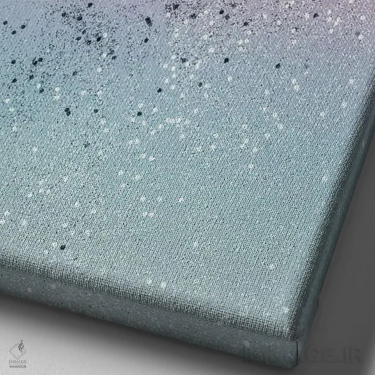 تابلو درخشش دختران تکشاخ ویآیبی (درخشش مصنوعی) اثر هنر آنیتا و بلا - نمای نزدیک بافت بوم